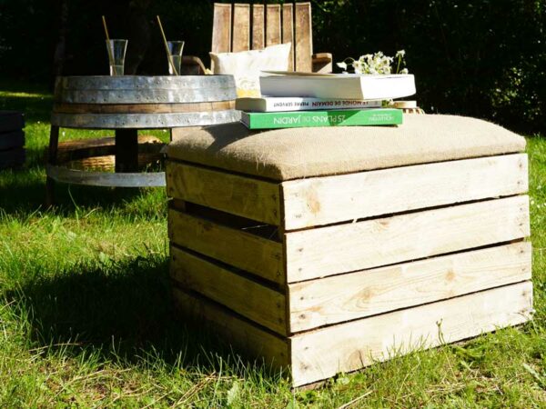 Caisse pouf Polka