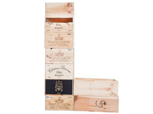 Lot de 9 caisses à vin déclassées – Image 4