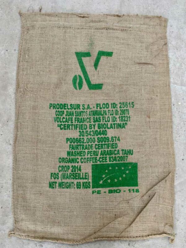 Sac de café en toile de jute Café Bio – Image 2