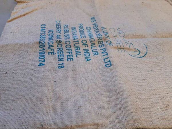 Sac en toile de jute Vidya coffee – Image 2