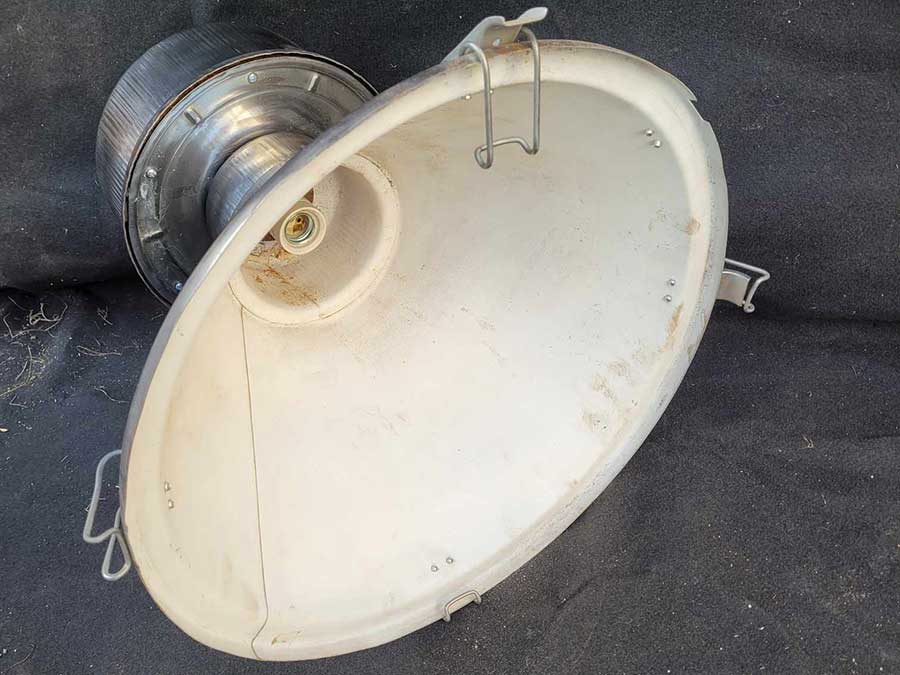 Lampe industrielle, aspect vintage