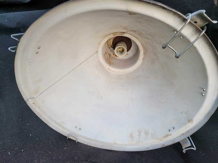 Lampe industrielle, aspect vintage
